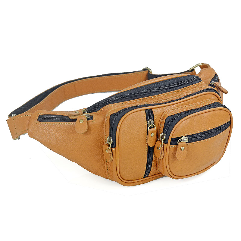 Saddle Bag Leather - กระเป๋าคาดเอวหนังแท้ผู้ชายสำหรับผู้ชายเดินทางลำลองกระเป๋าคาดอกหนังกระเป๋าสะพายหลังหนังวัวกระเป๋าคาดอกสำหรับผู้ชายรถจักรยานยนต์