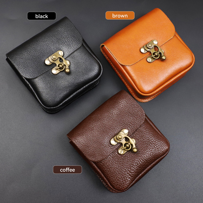 Saddle Bag Leather - กระเป๋าคาดเอวหนังวัวแท้ขนาดเล็ก กระเป๋าใส่เข็มขัดหนังแท้ กระเป๋าใส่บัตร กระเป๋าใส่กุญแจรถ กระเป๋าใส่กุญแจบ้าน