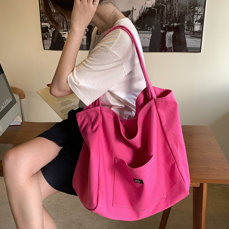 Women Bags White - กระเป๋าผ้าใบคุณภาพสูงนำกลับมาใช้ใหม่ได้กระเป๋าสะพายไหล่ช้อปปิ้งผู้หญิงกระเป๋าถือลำลองใช้งานประจำวันแบบพกพากระเป๋าพับ