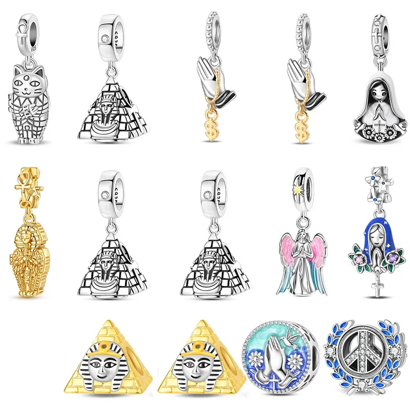 Women Bags Manufacturer - จี้ห้อยรูปแมวทำจากเงินแท้ 925 สำหรับใส่ในสร้อยข้อมือ กระเป๋า พวงกุญแจ ต่างหู