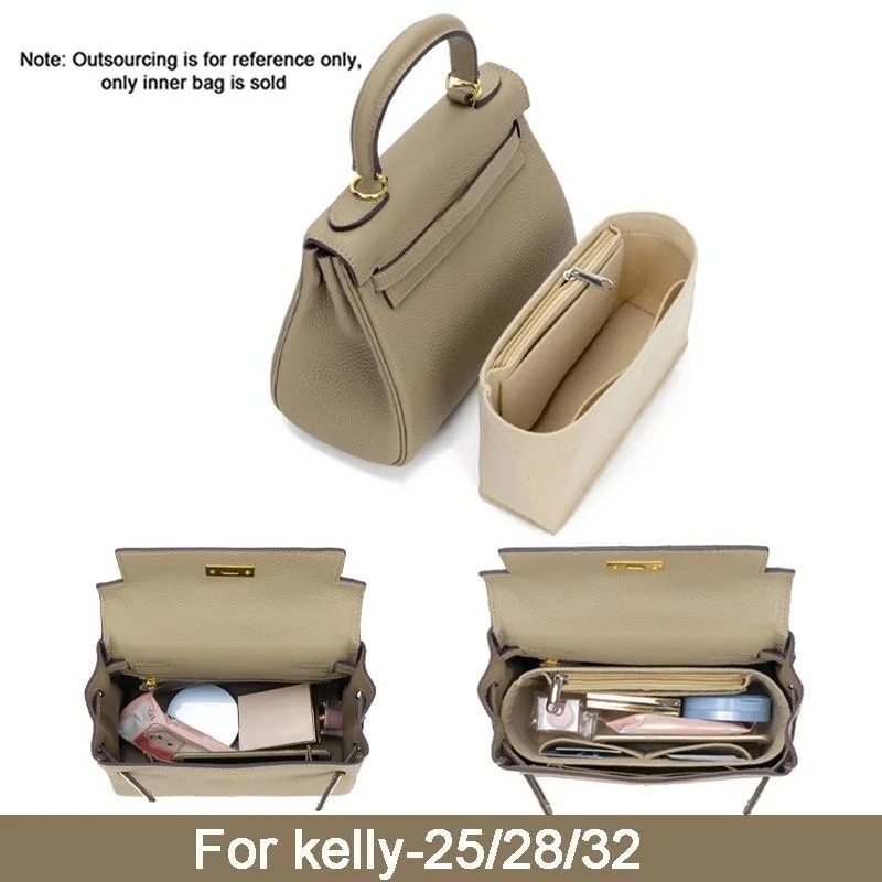 Women Bags Hermes - Felt ผ้าใส่กระเป๋าสําหรับ Hermes Kelly กระเป๋า 25