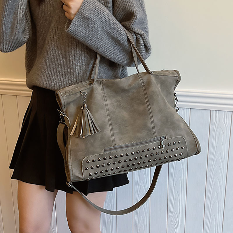 Women Bags For Work - กระเป๋าโท้ทขนาดใหญ่สำหรับผู้หญิง รุ่นใหม่ปี 2026 สไตล์เรโทร ลายวิลโลว์ กระเป๋าสะพายไหล่สำหรับเดินทาง