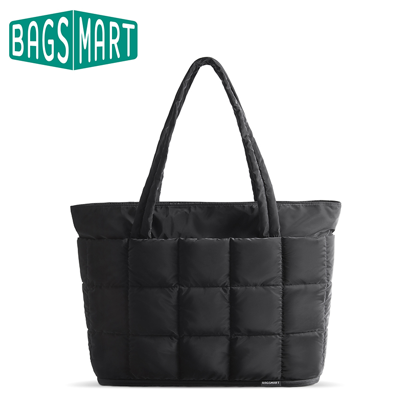 Women Bags For Work - BAGSMART กระเป๋าเดินทางผู้หญิงขยายซิปกระเป๋ากันน้ํา Quilted Weekender กระเป๋าสําหรับพยาบาลทํางาน