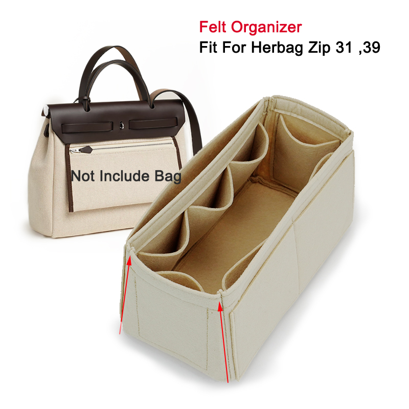 Women Bags Hermes - ใส่Organizer FitสําหรับH Herbag Zip 31 39,กระเป๋าถือผู้หญิงTote