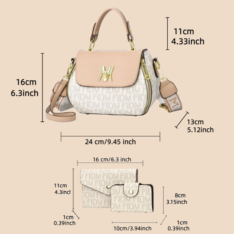 ชุดกระเป๋าถือผู้หญิง 3 ชิ้น ดี - Women'S Bags Handbags บทวิจารณ์และราคา