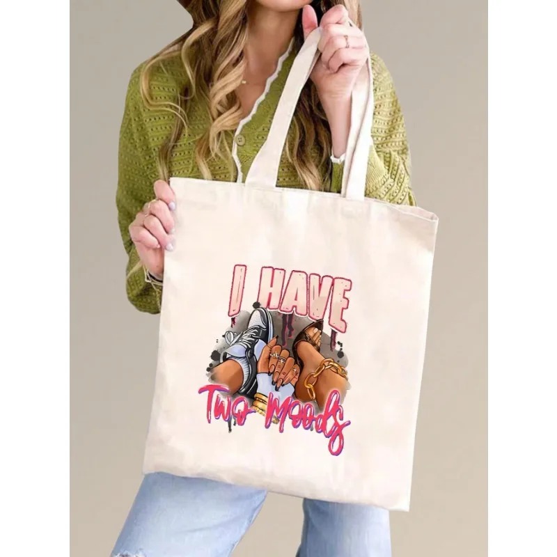 ROMWE กระเป๋าสะพายผ้าแคนวาสลาย - Women Bags For Work บทวิจารณ์และราคา