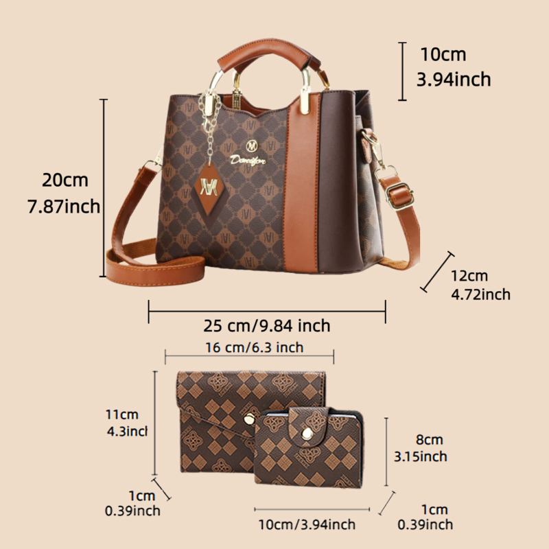 ชุดกระเป๋าถือผู้หญิง 3 ชิ้น ลา - Women'S Bags Handbags บทวิจารณ์และราคา