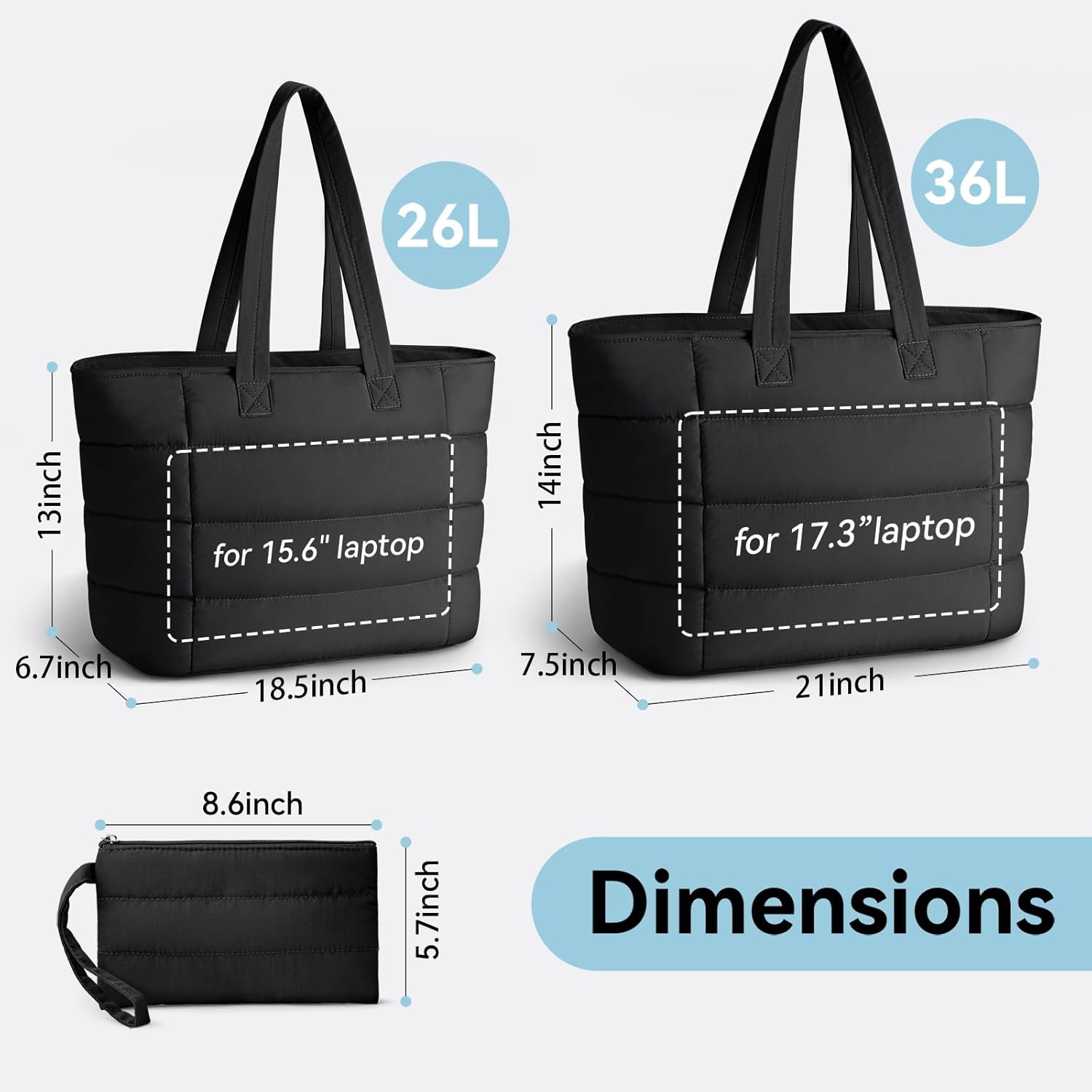 กระเป๋าโท้ทพัฟฟี่สำหรับผู้หญิง - Women Bags For Work บทวิจารณ์และราคา