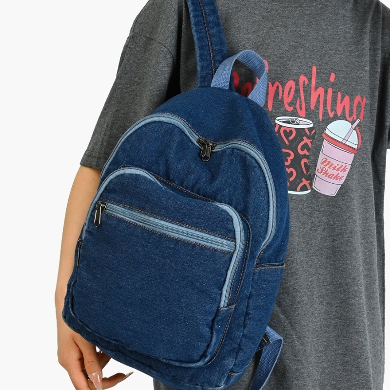 กระเป๋าเป้สะพายหลังผู้หญิงผ้าเ - Women Bags Jeans บทวิจารณ์และราคา