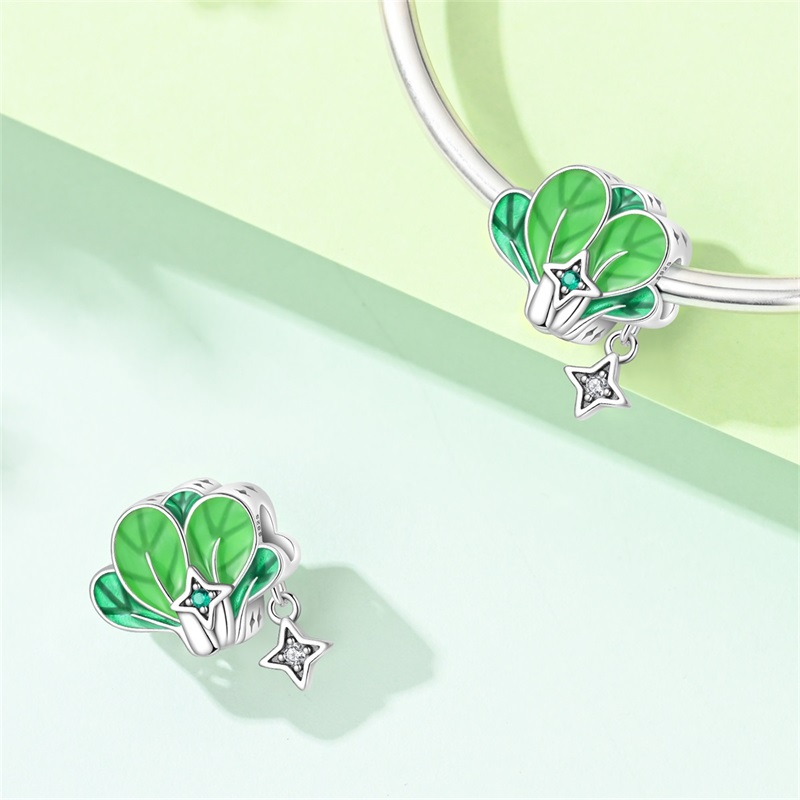 จี้เงินแท้สีเขียวธรรมชาติ เหมา - Women Bags Green บทวิจารณ์และราคา