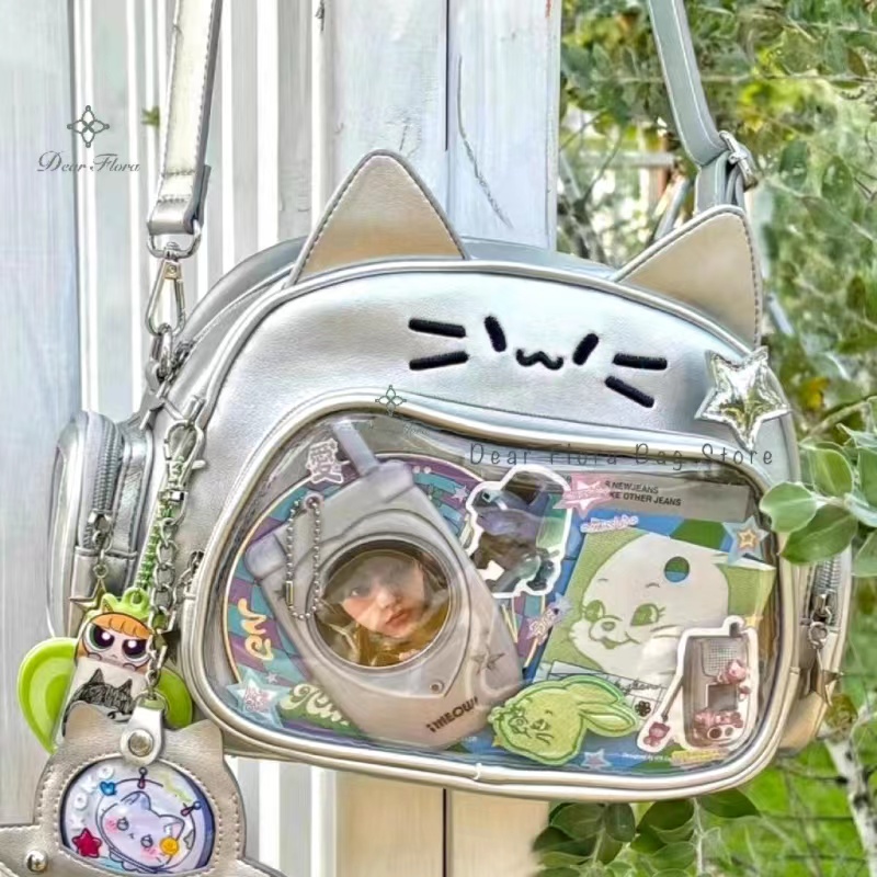 ใหม่ Y2K เกาหลี Kawaii Cat Ita - Women Bags White บทวิจารณ์และราคา