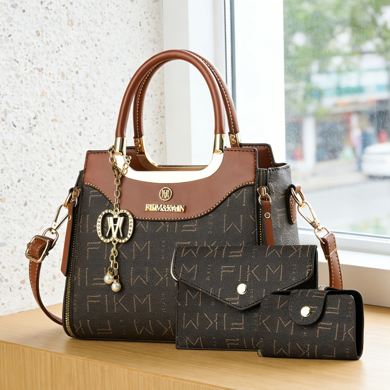 ชุดกระเป๋าพิมพ์ลายตัวอักษร 3 ช - Women'S Bags Handbags บทวิจารณ์และราคา