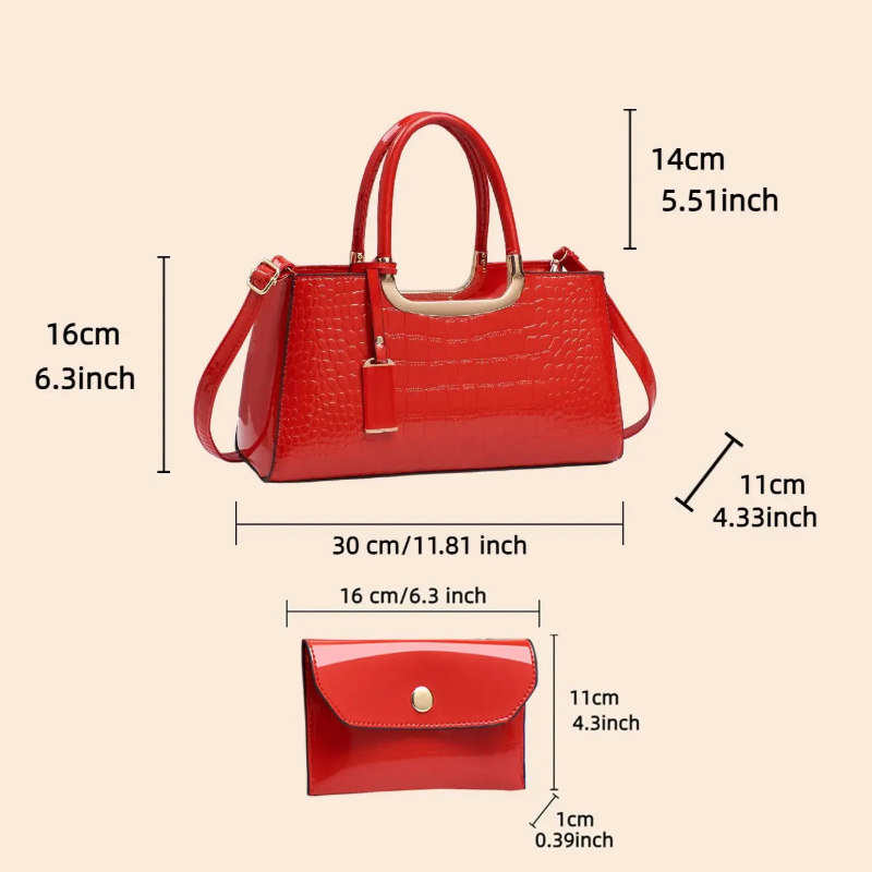 ชุดกระเป๋าถือสตรี วัสดุ PU หรู - Women'S Bags Handbags บทวิจารณ์และราคา