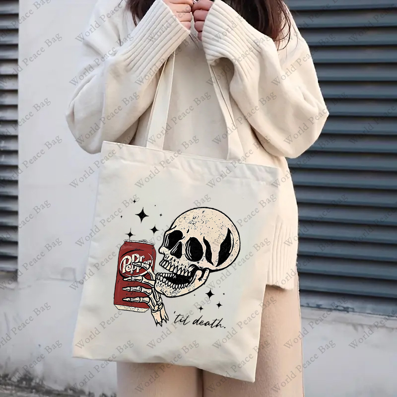 1ชิ้นจนตายโครงกระดูกพริกไทยกระ - Women Bags White บทวิจารณ์และราคา