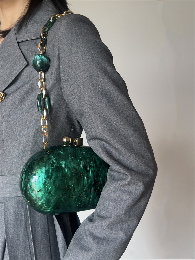 จัดเลี้ยงใหม่กระเป๋าคลัทช์อะคร - Women Bags Green บทวิจารณ์และราคา