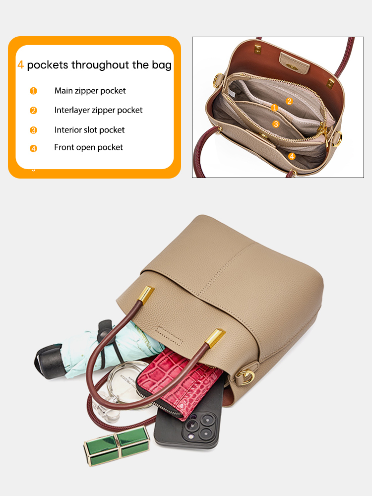เซนซี่กระเป๋าหนังแท้คุณภาพสูงส - Women Bags Green บทวิจารณ์และราคา