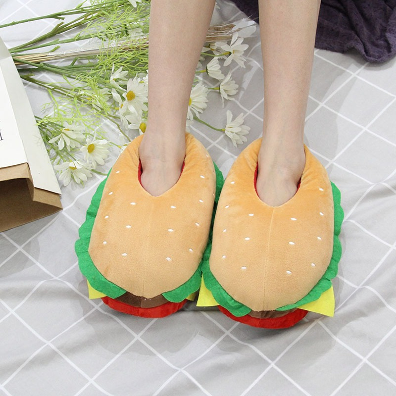 รองเท้าแตะตุ๊กตาแฮมเบอร์เกอร์ก - Women Bags New บทวิจารณ์และราคา