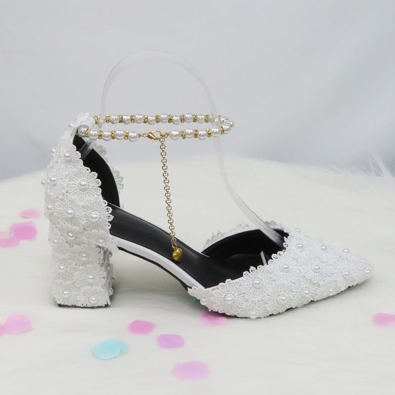 รองเท้าเจ้าสาวสีน้ำเงินขาวประด - Women Bags White บทวิจารณ์และราคา