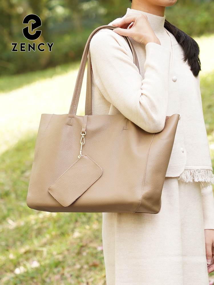 กระเป๋าถือขนาดใหญ่หนังแท้ Zenc - Women Bags For Office บทวิจารณ์และราคา