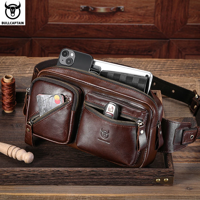 Bullcaptain กระเป๋าคาดเอวผู้ชา - Saddle Bag Leather บทวิจารณ์และราคา