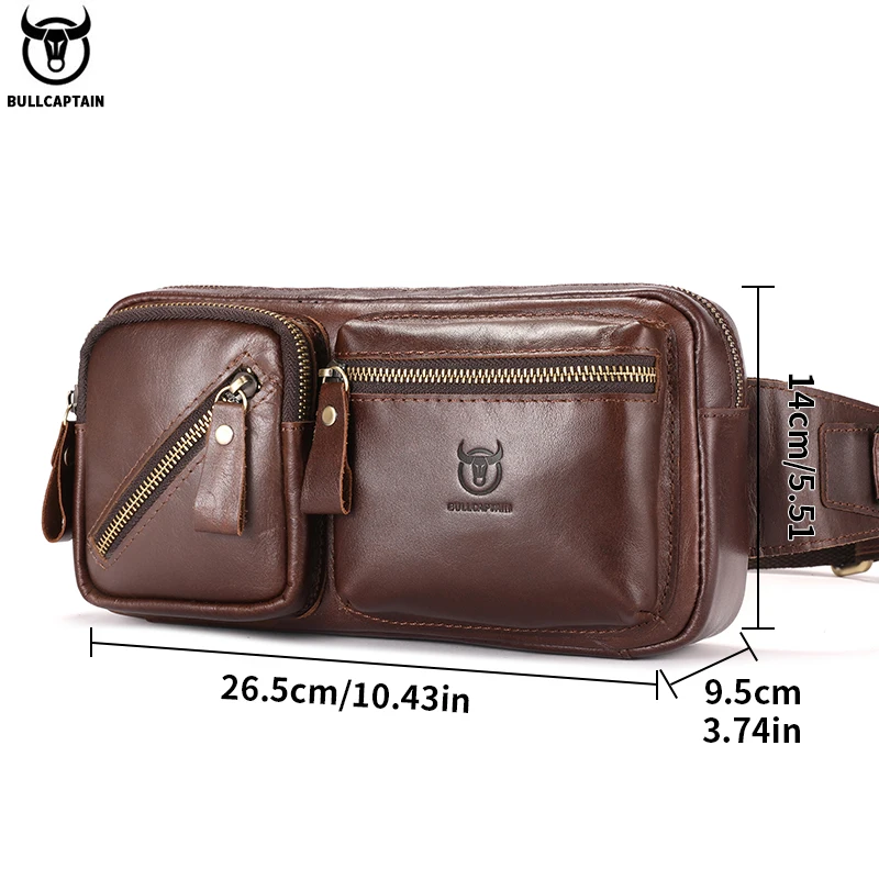 Bullcaptain กระเป๋าคาดเอวผู้ชา - Saddle Bag Leather บทวิจารณ์และราคา
