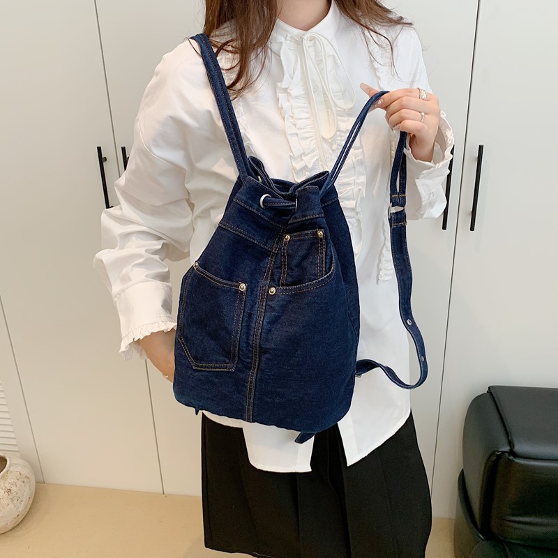 กระเป๋าเป้สะพายหลังผู้หญิงผ้าเ - Women Bags Jeans บทวิจารณ์และราคา