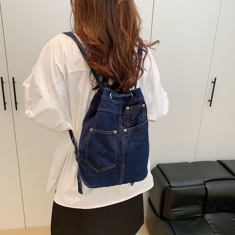 กระเป๋าเป้สะพายหลังผู้หญิงผ้าเ - Women Bags Jeans บทวิจารณ์และราคา