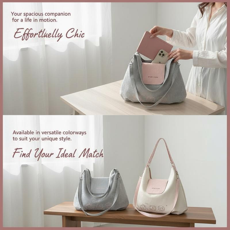 ใหม่น่ารักกระเป๋าสะพายการ์ตูนก - Women Bags White บทวิจารณ์และราคา