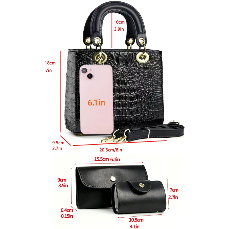 ชุดกระเป๋าถือสตรี 3 ชิ้น กระเป - Women'S Bags Handbags บทวิจารณ์และราคา