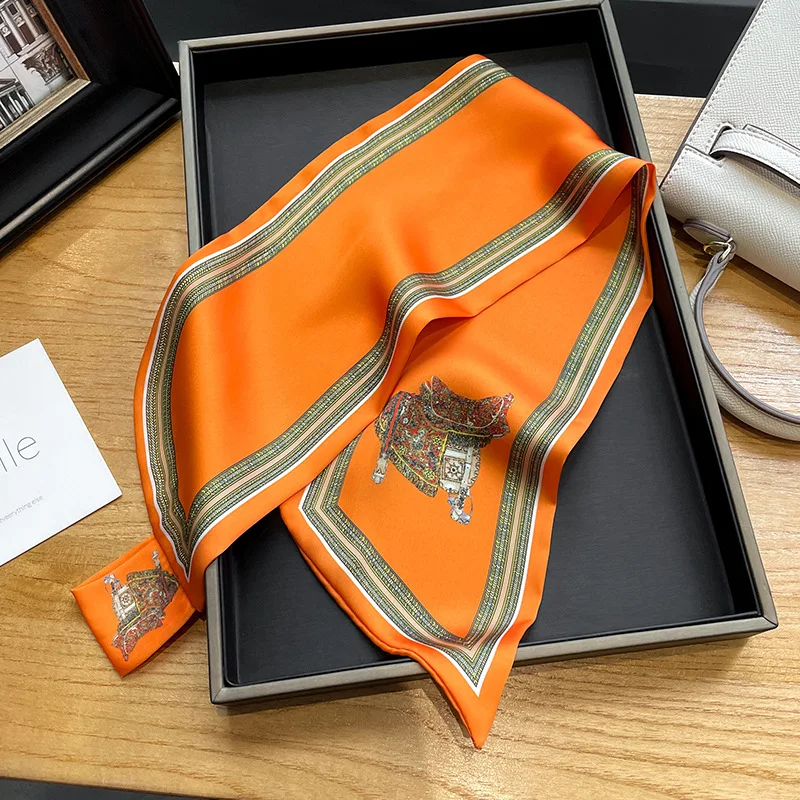 ผ้าพันคอผ้าไหมเข้ารูปพิมพ์ลายย - Women Bags For Office บทวิจารณ์และราคา