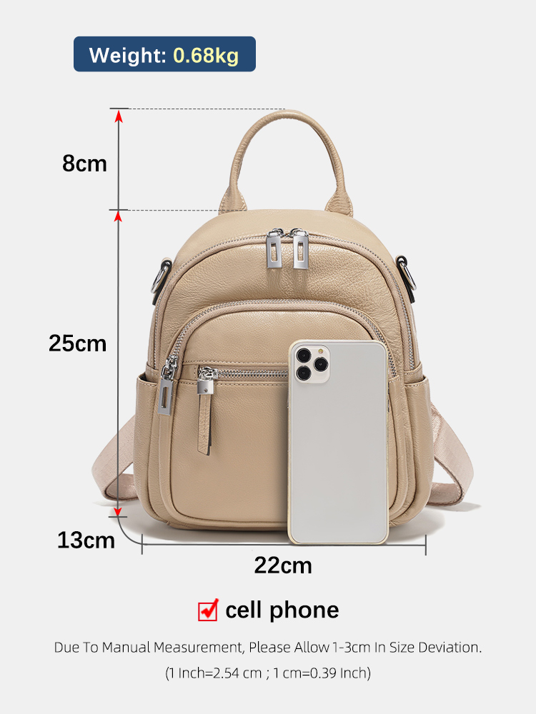 เซนซีกระเป๋าเป้สะพายหลังหนังแท - Women Bags For Work บทวิจารณ์และราคา