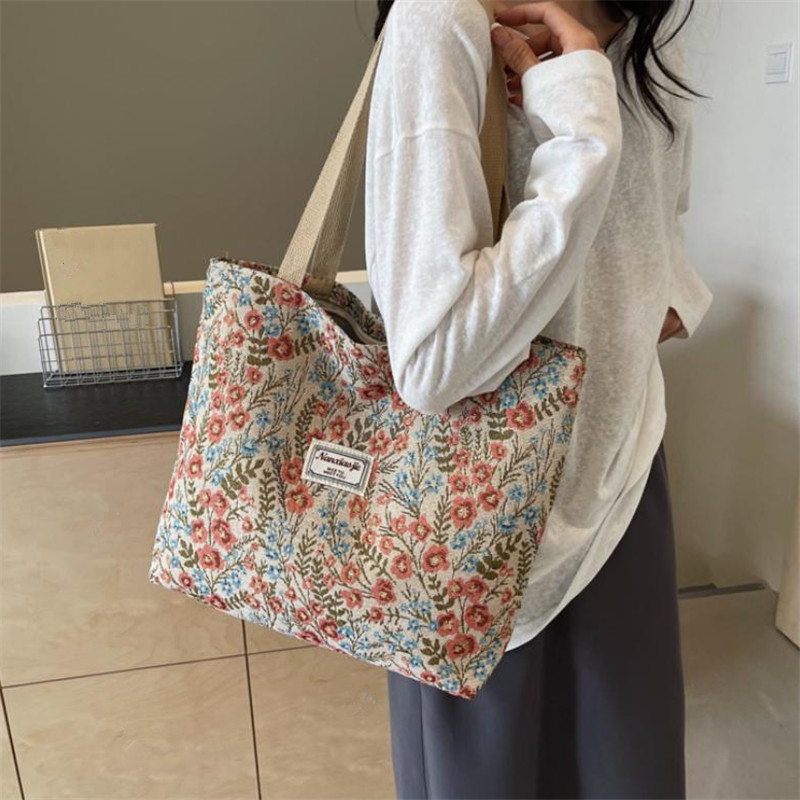 กระเป๋าถือผ้าแคนวาสลายดอกไม้ ก - Women Bags For Work บทวิจารณ์และราคา