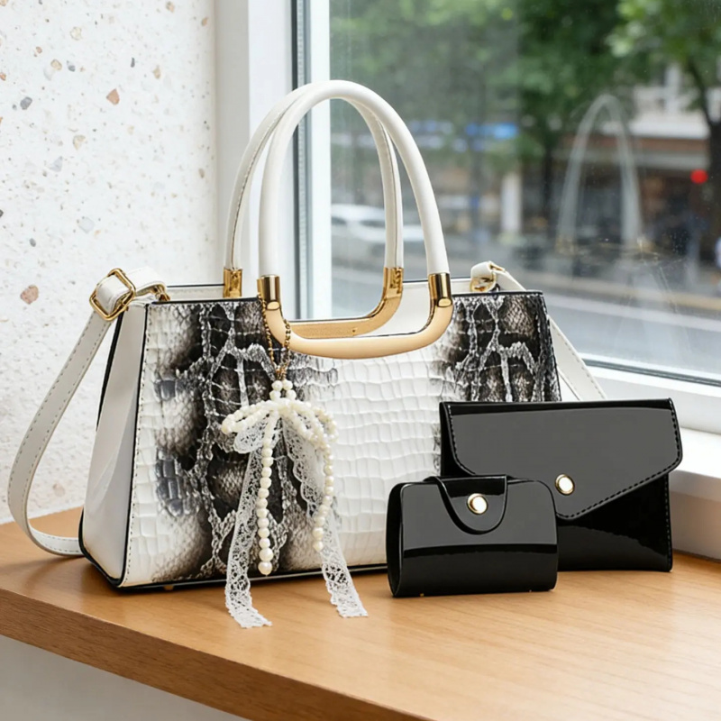 ชุดกระเป๋าถือสตรี ลายหนังจระเข - Women'S Bags Handbags บทวิจารณ์และราคา