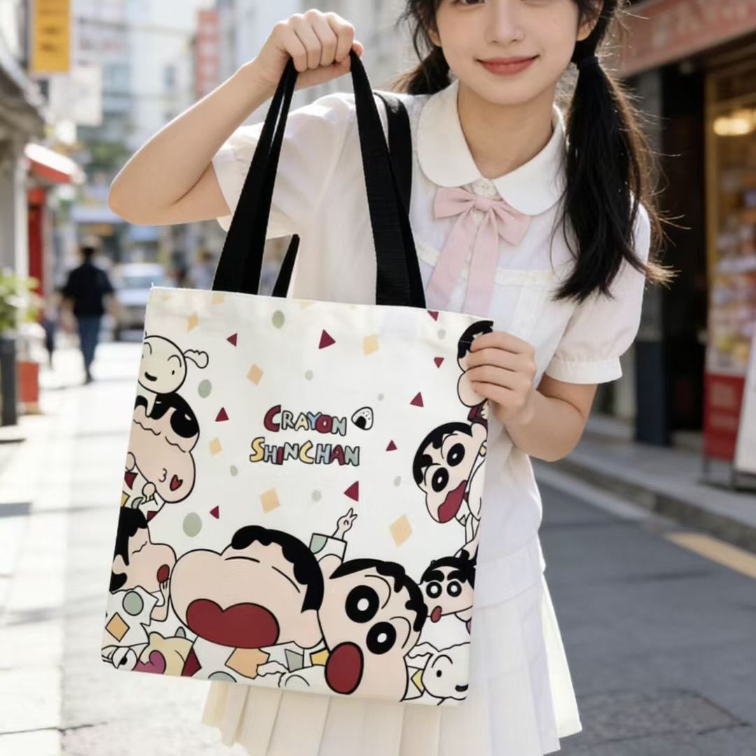 กระเป๋าผ้าแคนวาสลายชินจัง ปี 2 - Women Bags 2026 บทวิจารณ์และราคา