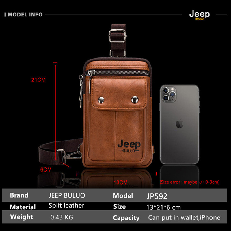 JEEP BULUO ขนาดเล็ก Multi-Func - Saddle Bag Leather บทวิจารณ์และราคา