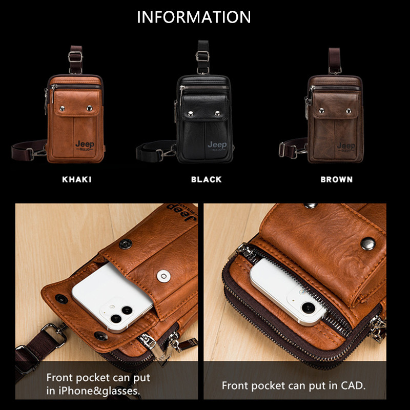 JEEP BULUO ขนาดเล็ก Multi-Func - Saddle Bag Leather บทวิจารณ์และราคา