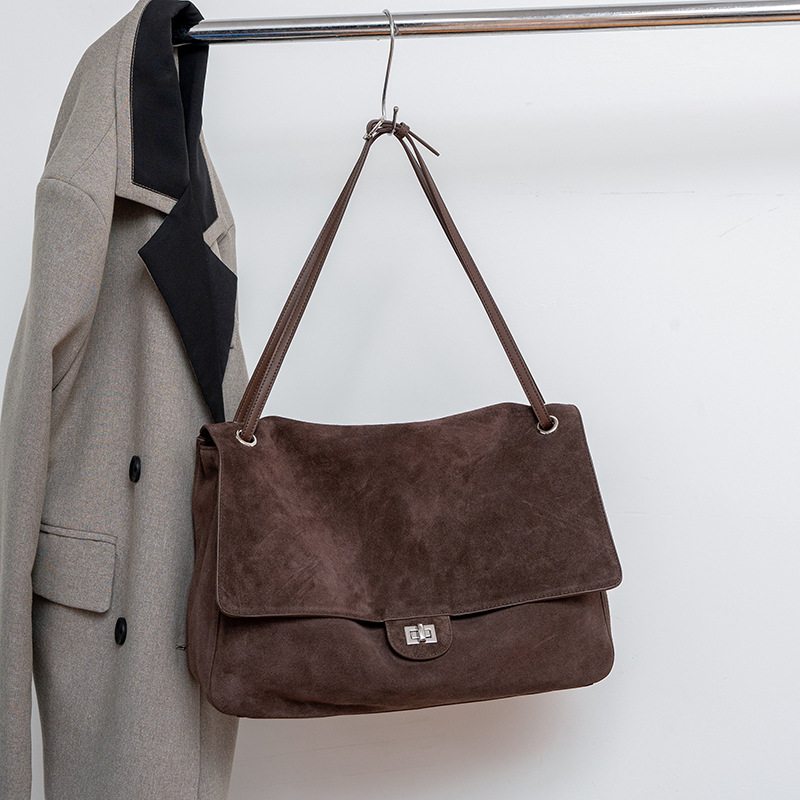 กระเป๋าหนังกลับแท้สะพายไหล่สำห - Women Bags For Work บทวิจารณ์และราคา