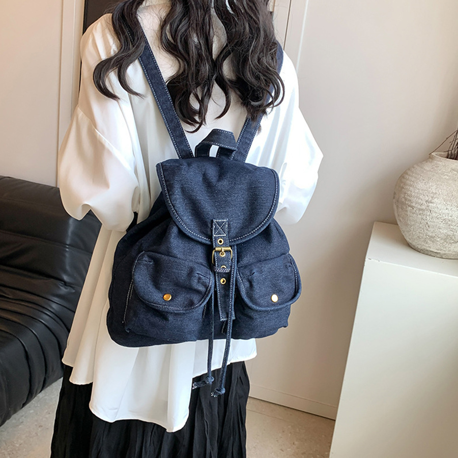 กระเป๋าเป้สะพายหลังผ้าเดนิมลำล - Women Bags Jeans บทวิจารณ์และราคา